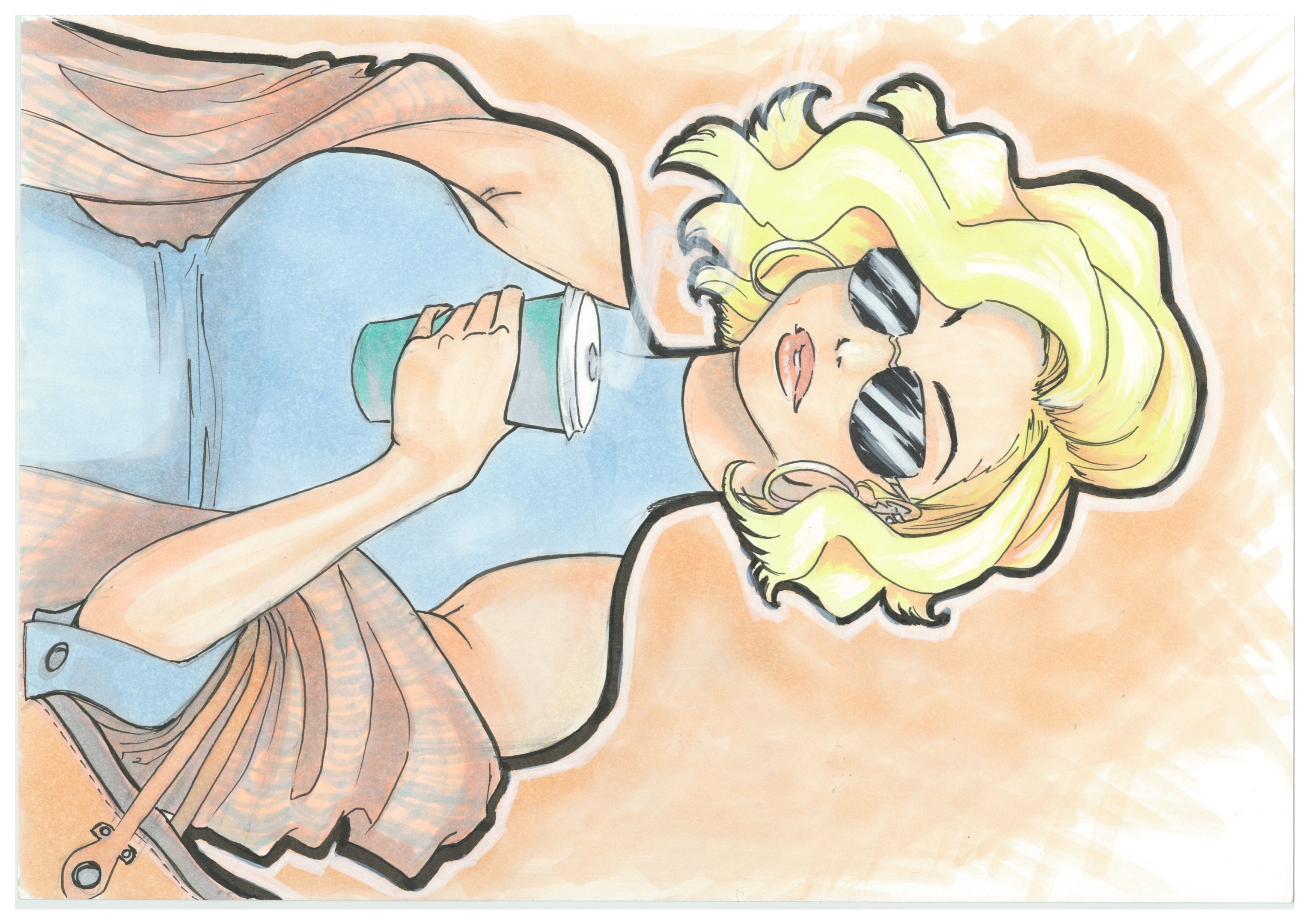 Woman Drinking Coffee